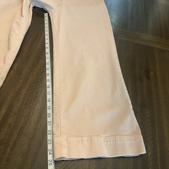 Marine Layer Bridget Wide Leg Cropped Pants Papyrus Casual Size 6 Light Peach - Picture 4 of 9